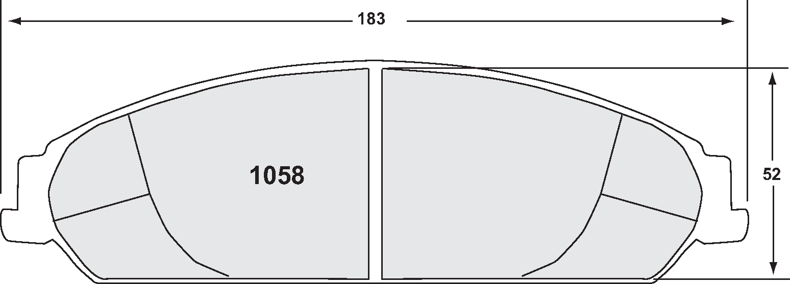 PFC 1058.22 Brake pads Z-RATED CARBON METALLIC front DODGE Charger HD Brakes (06-07) Photo-0 