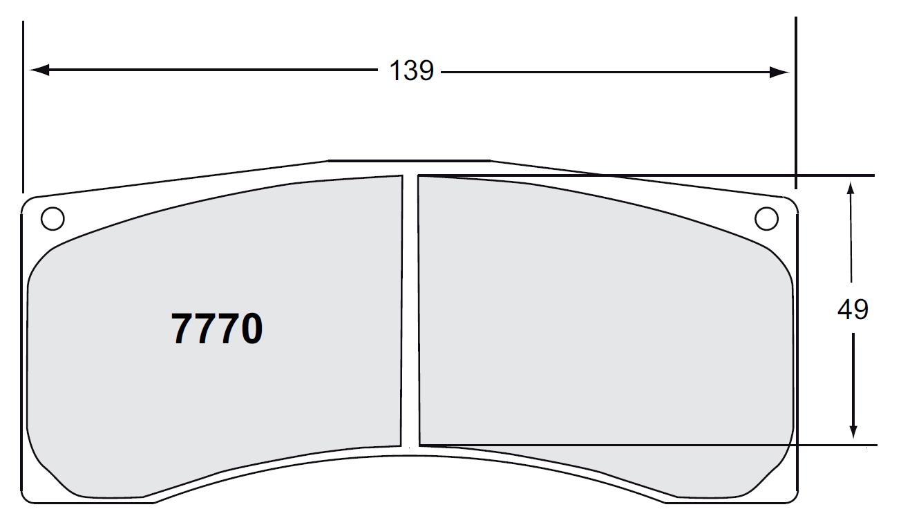 PFC 7770.99.28.34 Brake pads RACE 99 CMPD 28MM MITSUBISHI Evo (Group N Gravel) Photo-0 