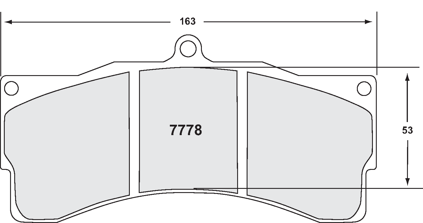 PFC 7778.03.25.44 Brake pads RACE 03 CMPD 25MM BMW Z4 GT3 Photo-0 