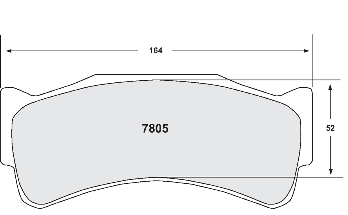 PFC 7805.08.30.44 Front Brake Pads for MCLAREN MP4-12C GT3 (08 Compound, 30 mm) Photo-0 