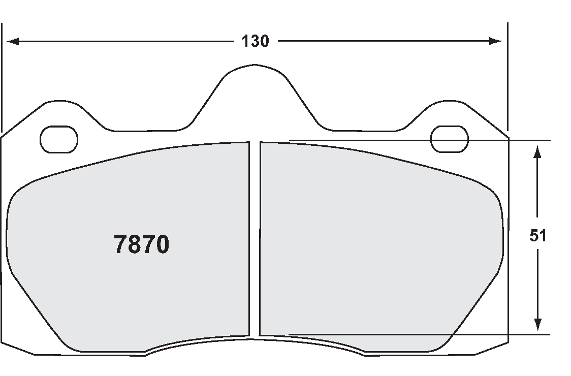 PFC 7870.08.16.44 Rear brake pads RACE 08 CMPD 16mm AUDI R8 (Upgrade to 380mm) Photo-0 