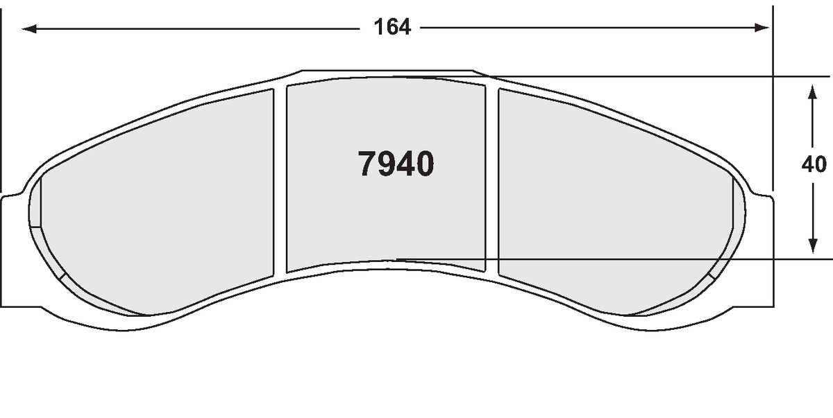 PFC 7940.01.20.44 Brake Pads for ZR40/Radi-CAL CP6382 (01 Compound, 20 mm) Photo-0 