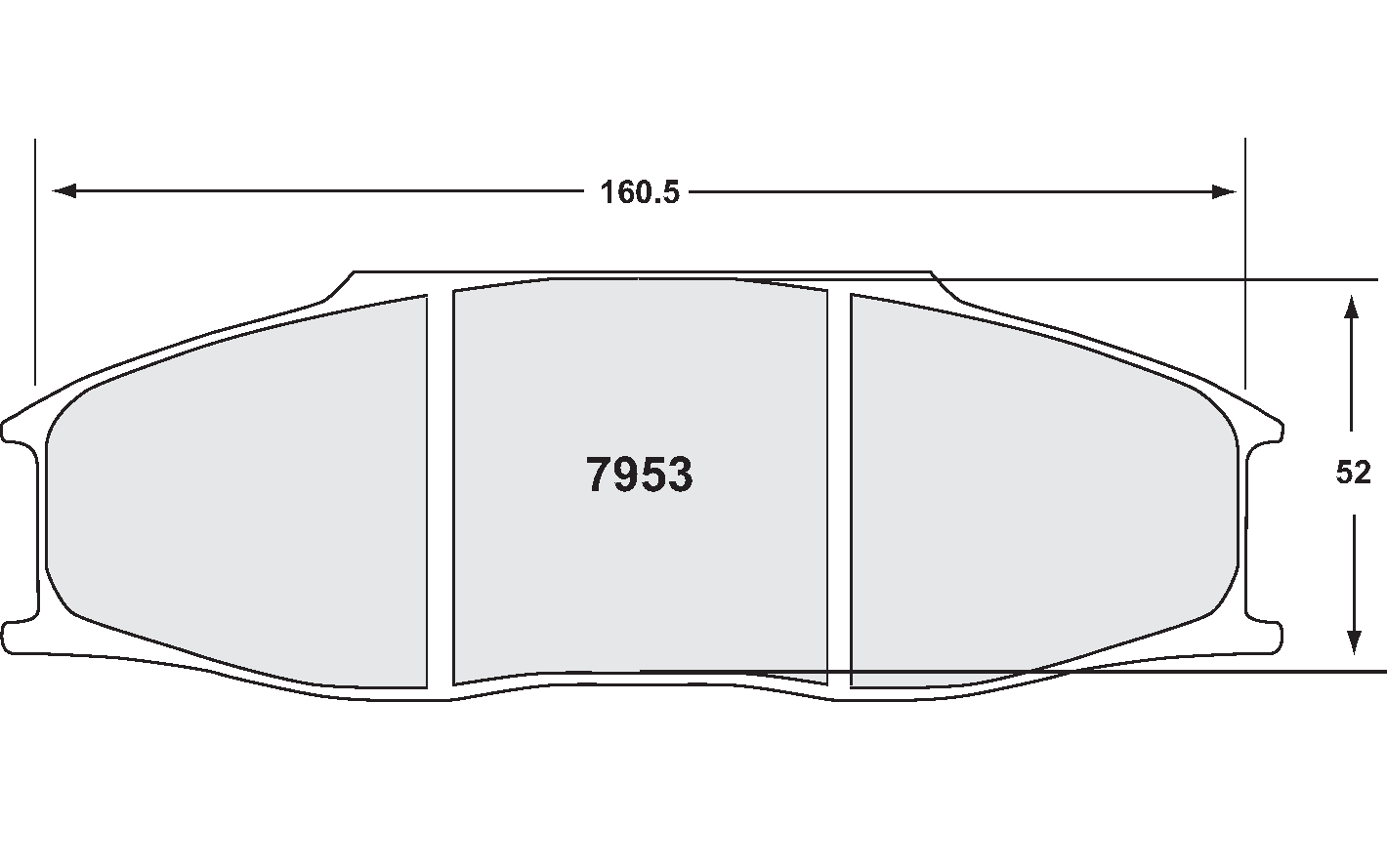 PFC 7953.15.30.44 Brake Pads RACE 15 CMPD 30 mm (for ZR53 caliper) for PORSCHE 911 GT3 / GT2 (997) Photo-0 