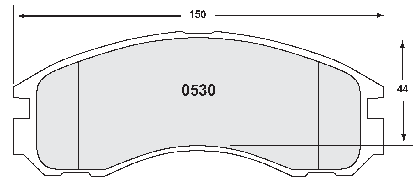 PFC 0530.22 Brake pads Z-RATED CARBON METALLIC front MITSUBISHI Evo 4,6,8,9 Photo-0 