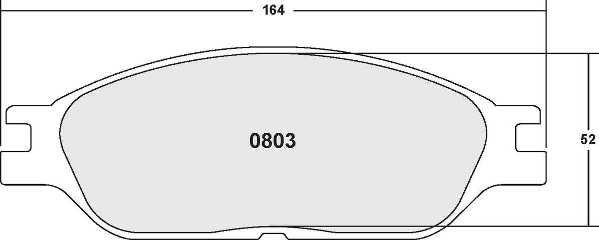 PFC 0803.22 Rear Brake Pads for Front for CHEVROLET Silverado 1500 2002-2007 Photo-0 
