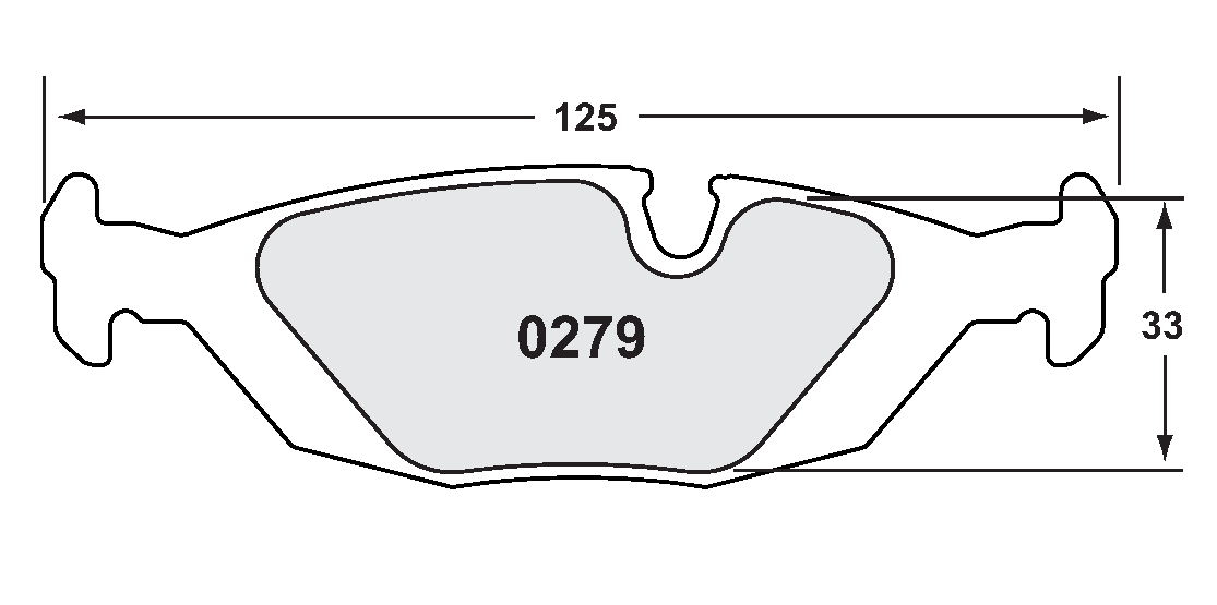 PFC 0279.11.16.44 Rear Brake pads RACE 11 CMPD 16 mm for BMW E30 1985-1992 Photo-0 