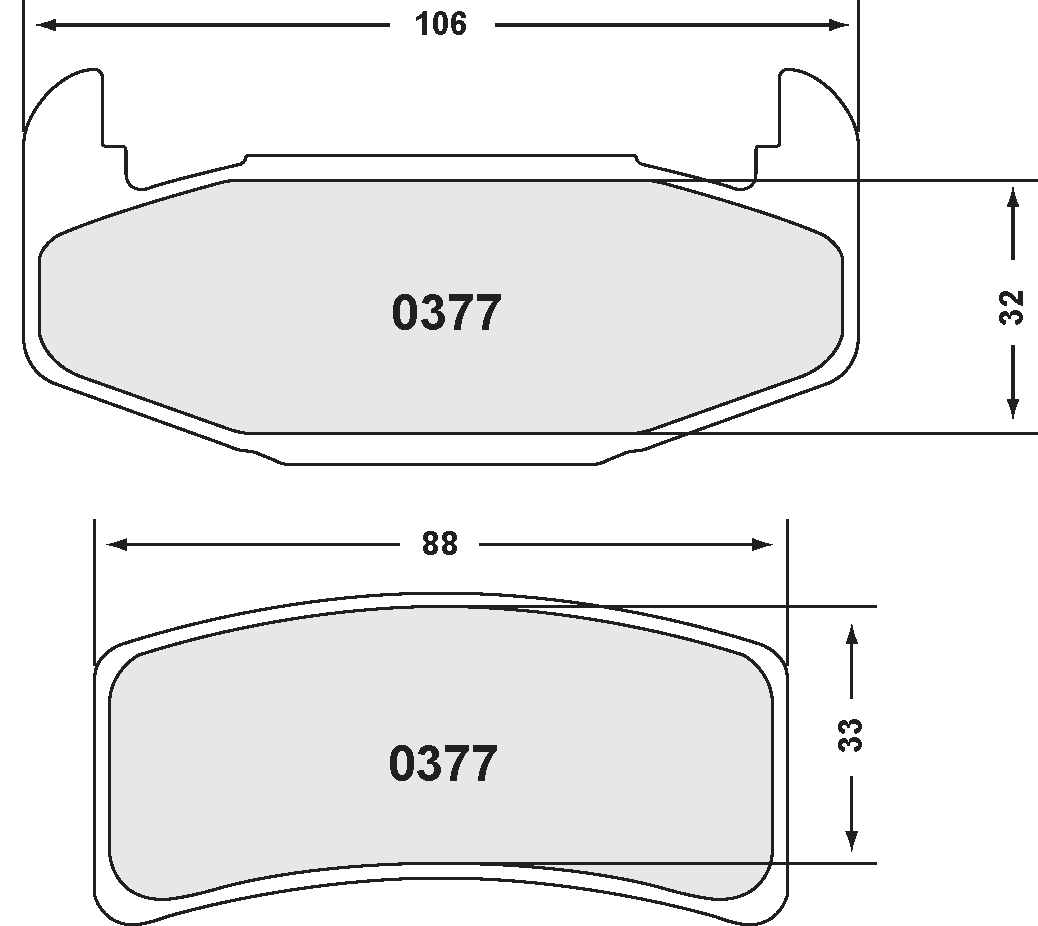 PFC 0377.22 Brake pads Z-RATED CARBON METALLIC Photo-0 