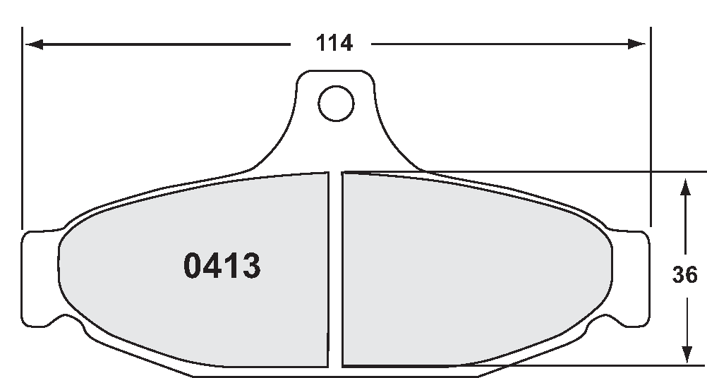 PFC 0413.22 Brake pads Z-RATED CARBON METALLIC CHEVROLET CORVETTE C4 Photo-0 