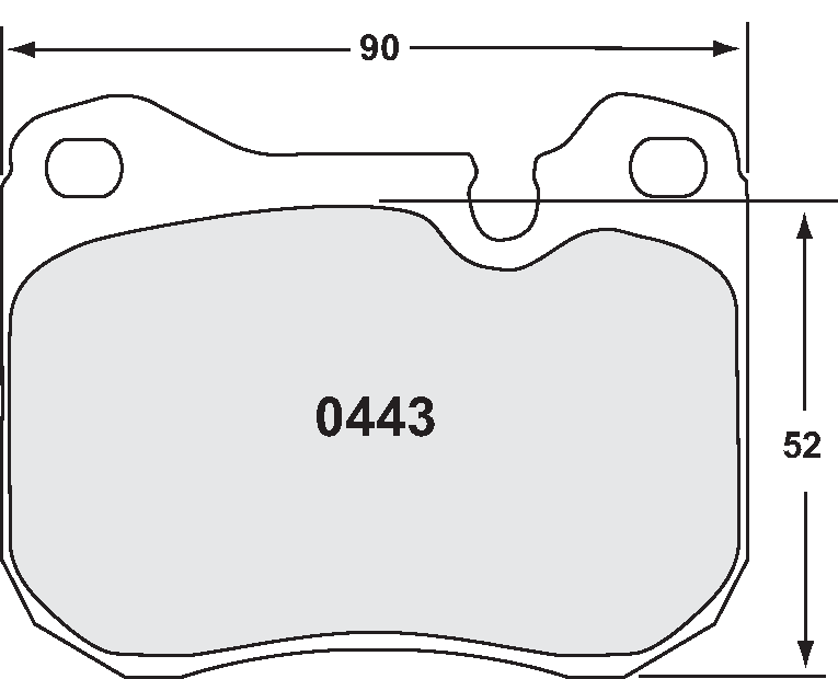 PFC 0443.11.18.44 Brake Pads for PORSCHE 924S 1987 - 1989 / 924 Turbo 1980 - 1982 (11 Compound, 18mm) Photo-0 