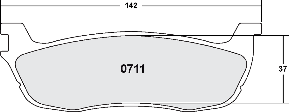 PFC 0711.22 Rear Brake Pads for FORD F150 1997-2003 (Z-Rated Compound) Photo-0 