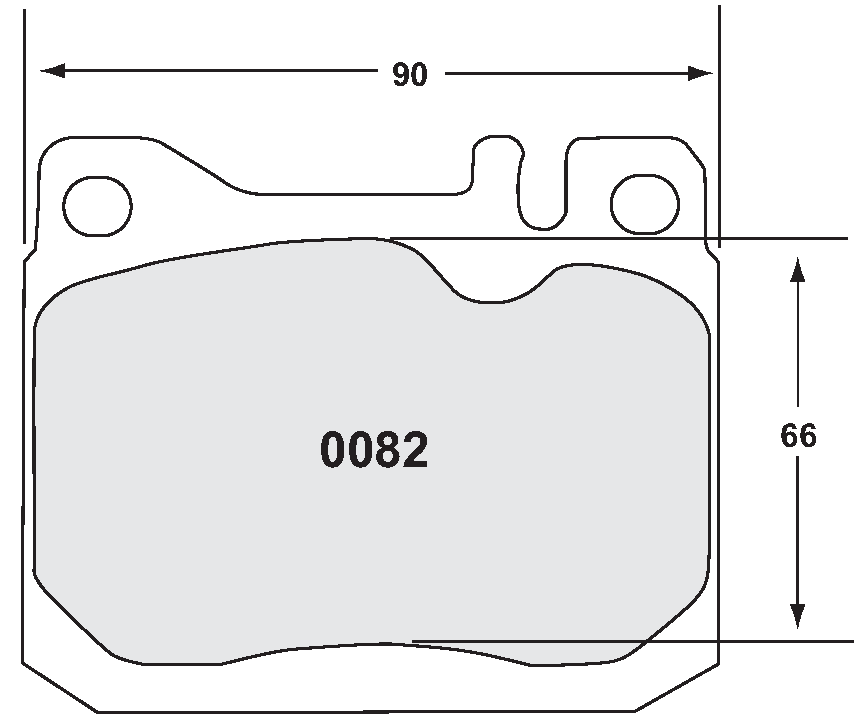 PFC 0082.22 Brake Pads for MACK FAW536D (Z-Rated Compound) Photo-0 