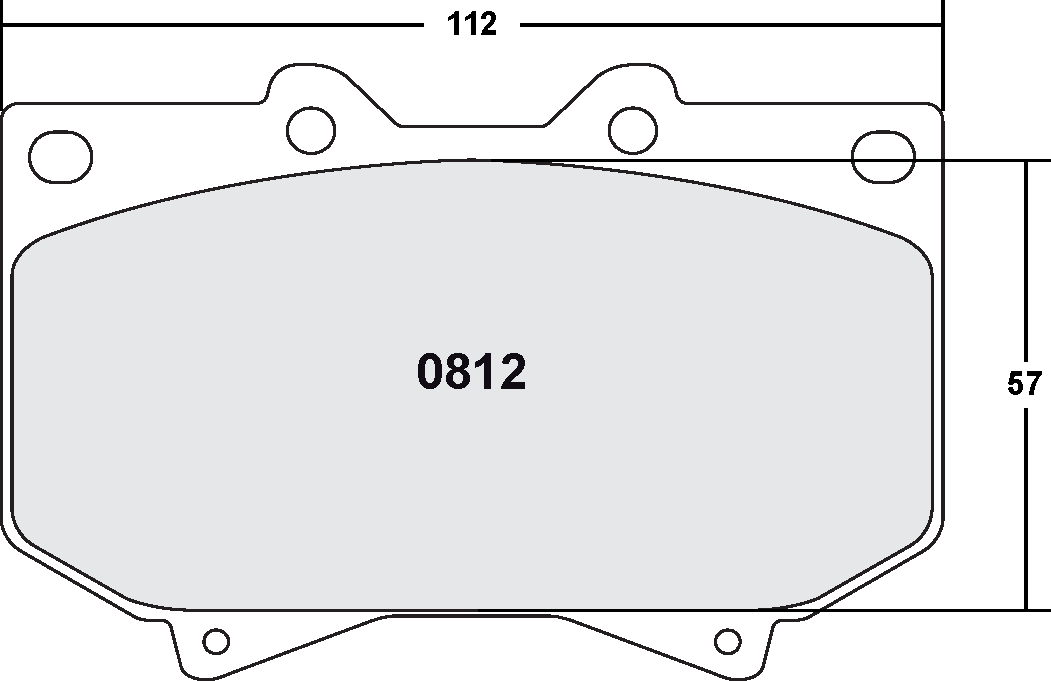 PFC 0812.22 Brake pads Z-RATED CARBON METALLIC front LC UZJ100 (98-01)/Sequoia (01-03) Photo-0 