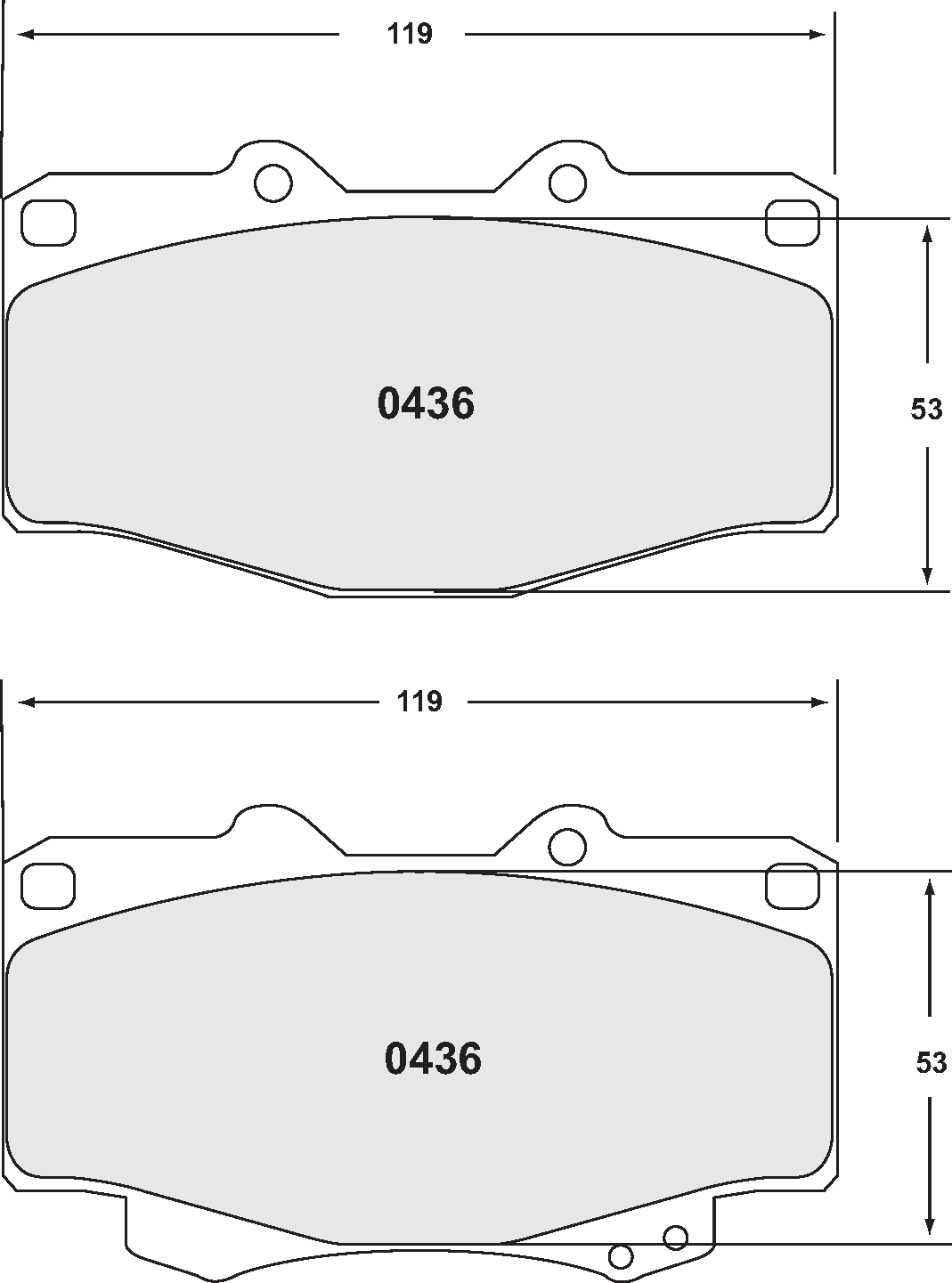 PFC 0436.22 Brake Pads for TOYOTA 4 Runner (Z-Rated Compound) Photo-0 