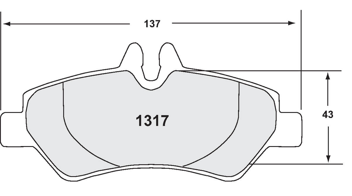 PFC 1317.10 Brake Pads for MERCEDES-Benz Sprinter 3t (Z-Rated Compound) Photo-0 