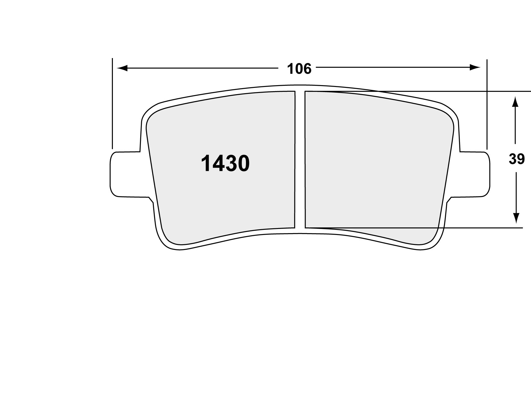 PFC 1430.22 Brake pads Z-RATED CARBON METALLIC rear CHEVROLET Impala 2014 Photo-0 