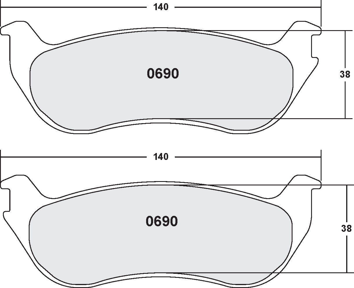 PFC 0690.22 Brake pads Z-RATED CARBON METALLIC Photo-0 