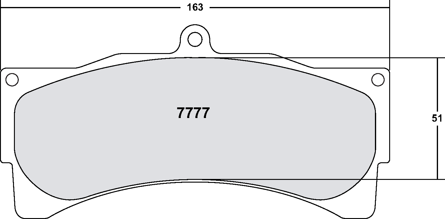 PFC 7777.06.30.44 Front brake pads RACE 06 CMPD 30mm PORSCHE 996 GT3/RS / FERRARI 550 Photo-0 