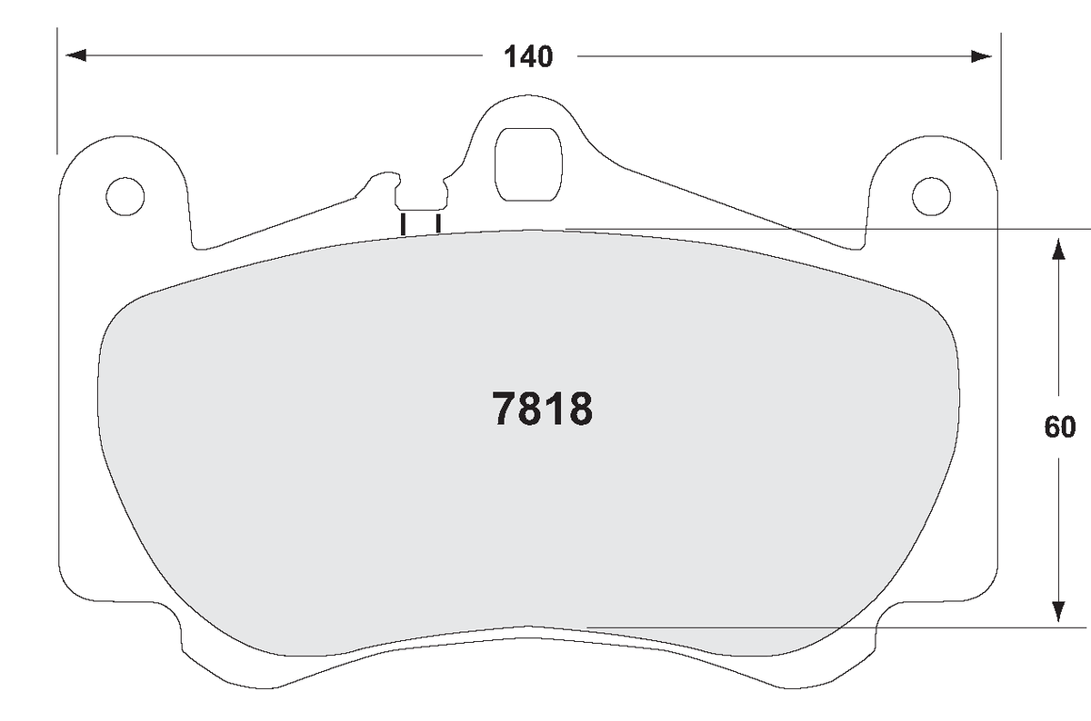 PFC 7818.11.17.44 Front Brake Pads for PORSCHE 996 C4S/Turbo/GT3 Mk1 (11 Compound, 17 mm) Photo-0 