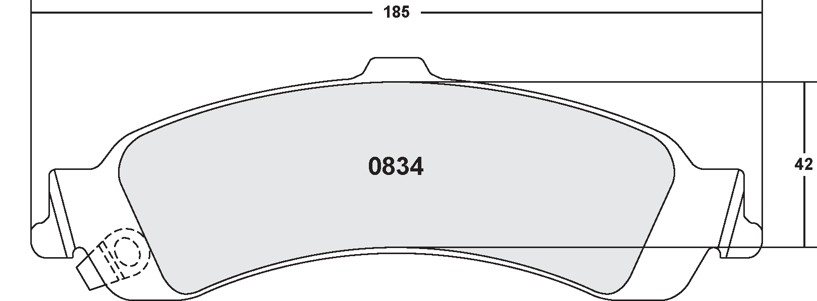 PFC 0834.22 Rear Brake pads CHEVROLET Silverado 1500 Photo-0 