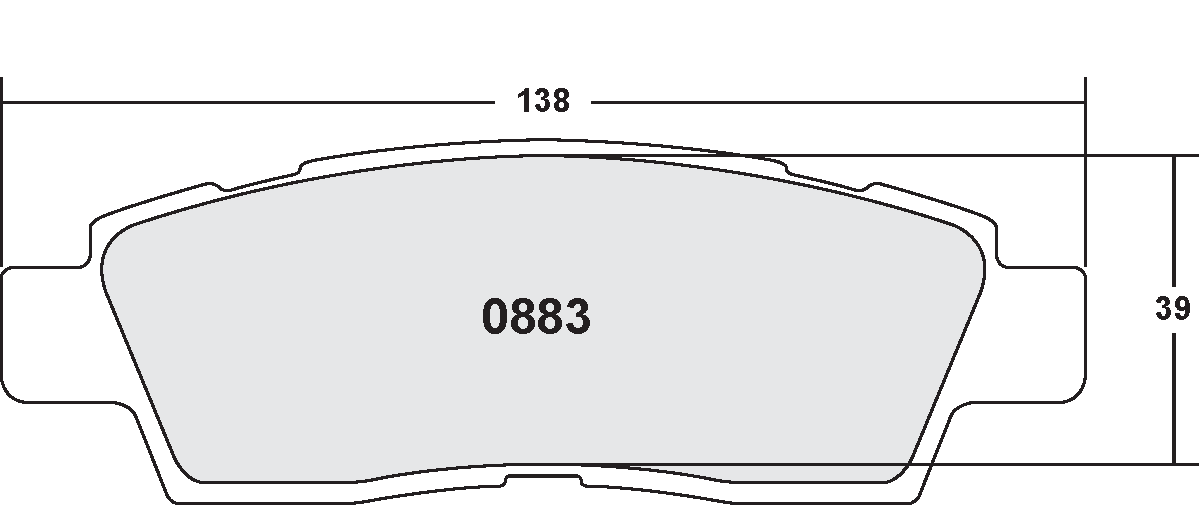 PFC 0883.22 Front Brake Pads for CHEVROLET SSR 2003-2005 Photo-0 