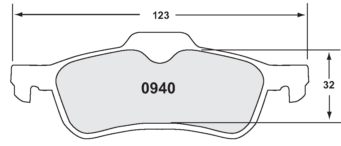 PFC 0940.97.16.44 Brake pads RACE 97 CMPD 16MM rear MINI COOPER/Cooper S 2002- R50/R52/R57 Photo-0 