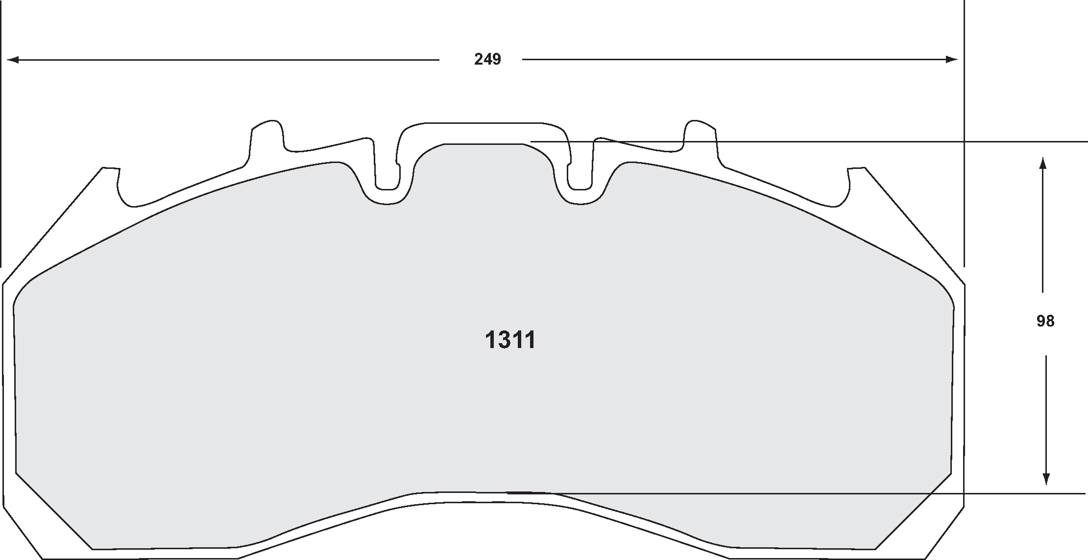 PFC 1311.10 Brake pads Z-RATED ECV 1311 BRAKE PAD SET 50 CMPD Photo-0 