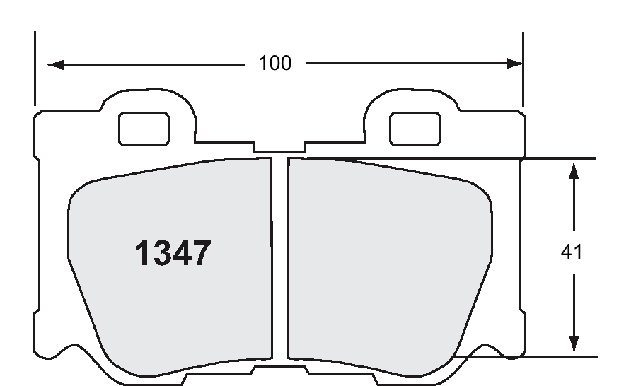 PFC 1347.22 Rear Brake Pads for NISSAN 370Z 2009 (Z-Rated Compound) Photo-0 