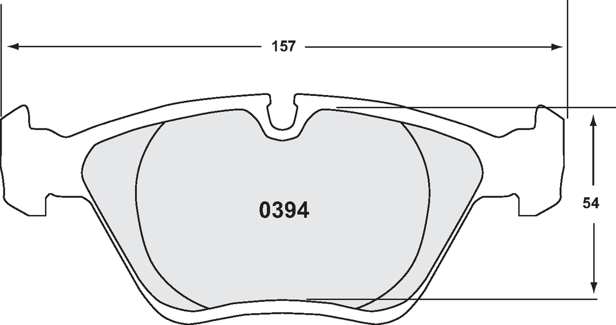 PFC 0394.11.20.44 Front Brake Pads for BMW 330i (E46) / M3 (E36 / E46) / M5 (E34) (11 Compound, 20 mm) Photo-0 