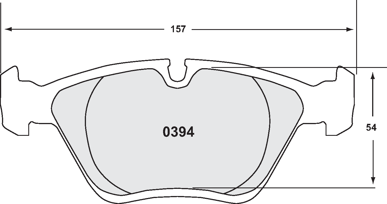 PFC 0394.11.20.44 Front brake pads RACE 11 CMPD 20mm BMW 330i E46, M3 E36/E46, M5 E34 Photo-0 