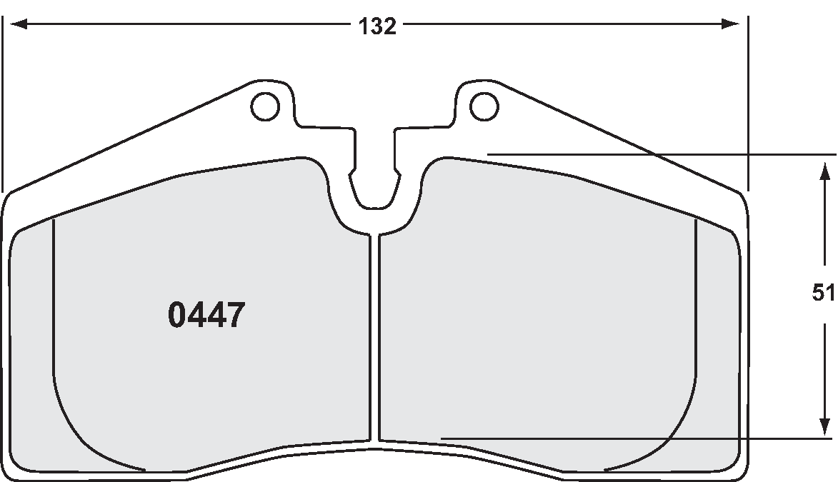 PFC 0447.08.17.44 Brake pads RACE 08 CMPD 17mm STOPTECH 4-pot ST40 Photo-0 