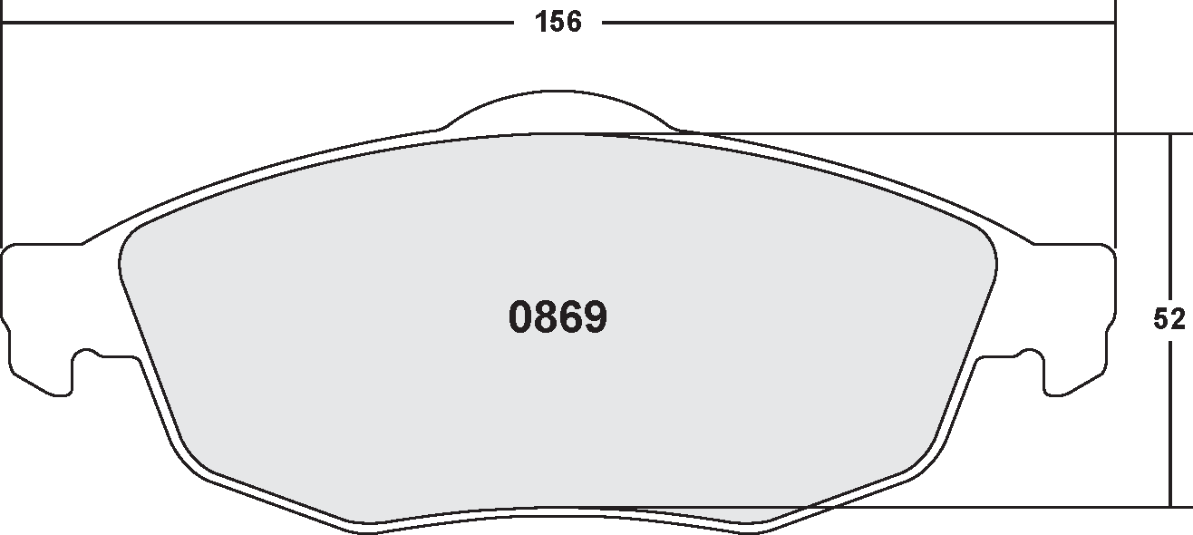 PFC 0869.22 Front Brake pads CHRYSLER SEBRING 01-06 Photo-0 