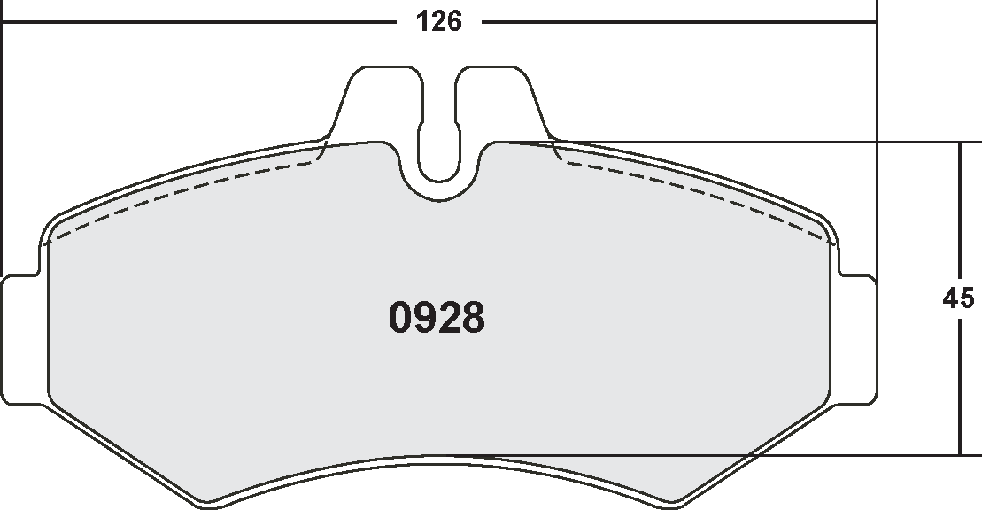 PFC 0928.10 Brake Pads for MERCEDES-Benz Sprinter 200 & 300 Series (Z-Rated Compound) Photo-0 