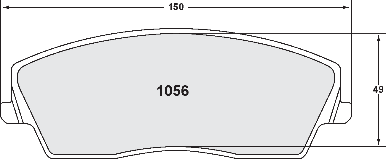 PFC 1056.22 Brake pads Z-RATED CARBON METALLIC front DODGE Charger LD Brakes (06-07) Photo-0 