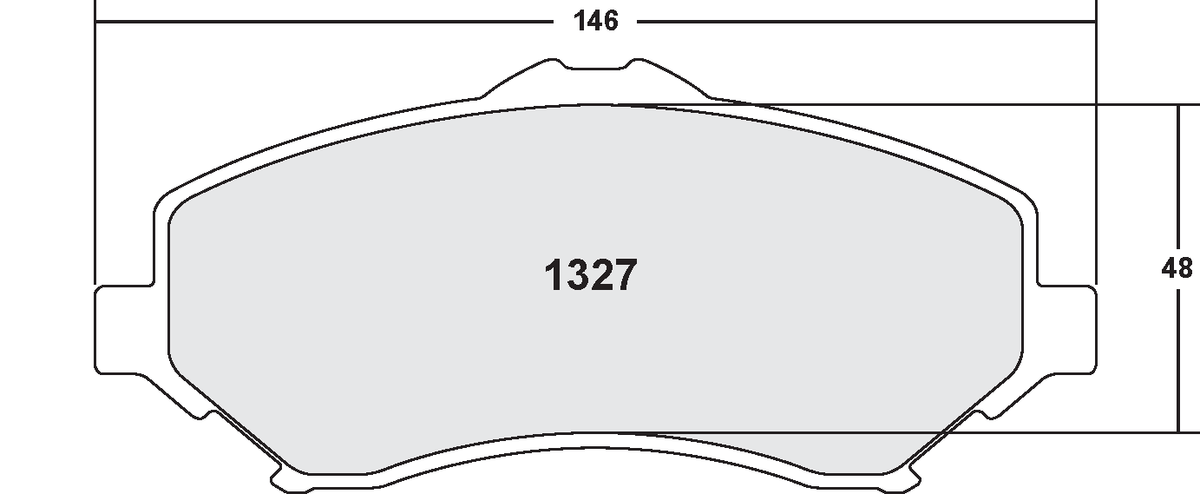 PFC 1327.22 Front Brake Pads for DODGE Ram 2012-2013 / JEEP Wrangler 2007-2013 (Z-Rated Compound) Photo-0 