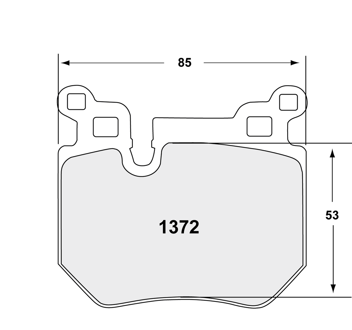 PFC 1372.10 Rear Brake Pads for BMW 135i (E82) 2007-2013 (Z-Rated Compound) Photo-0 