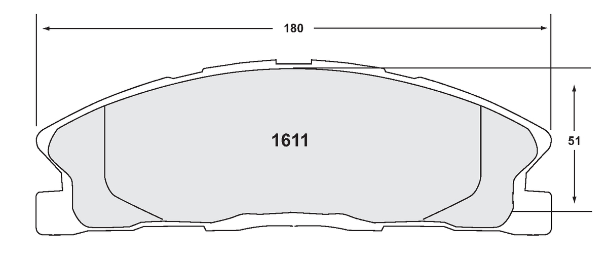 PFC 1611.22 Front Brake Pads for FORD Taurus / Police Interceptor / Flex / Explorer (HD brakes) 2013- (Z-Rated Compound) Photo-0 
