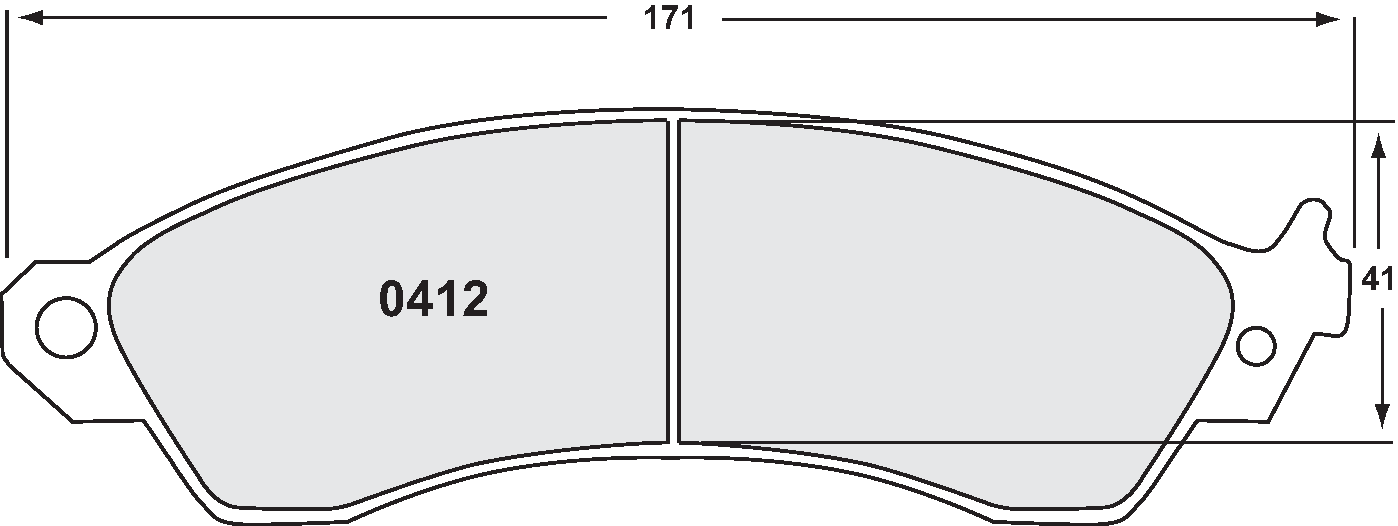 PFC 0412.90.16.04 Brake pads RACE 90 CMPD 16MM d Mustang 1995-04 Photo-0 