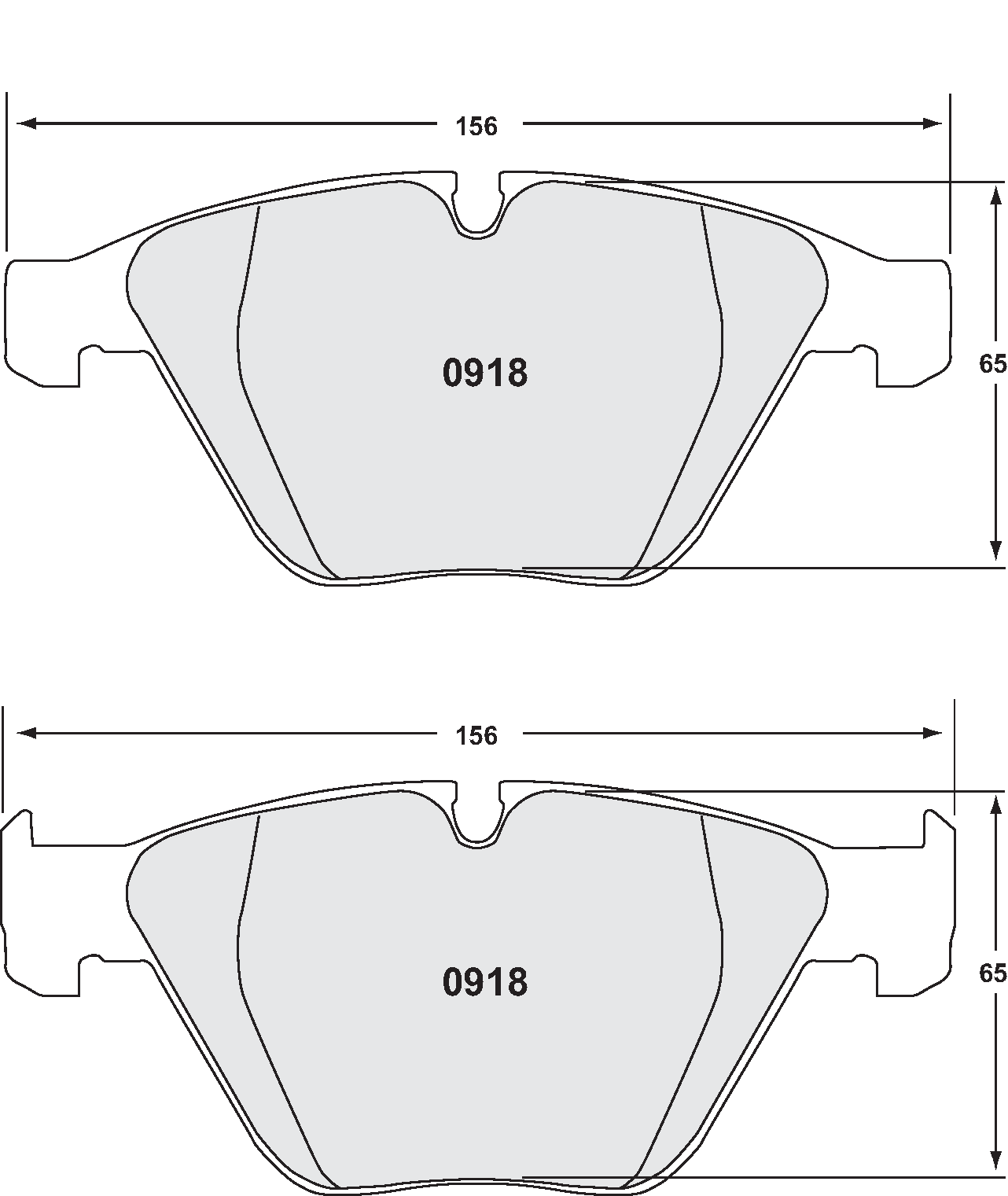 PFC 0918.11.19.44 Front brake pads RACE 11 CMPD 19mm BMW M3 E90/E92/E93 Photo-0 