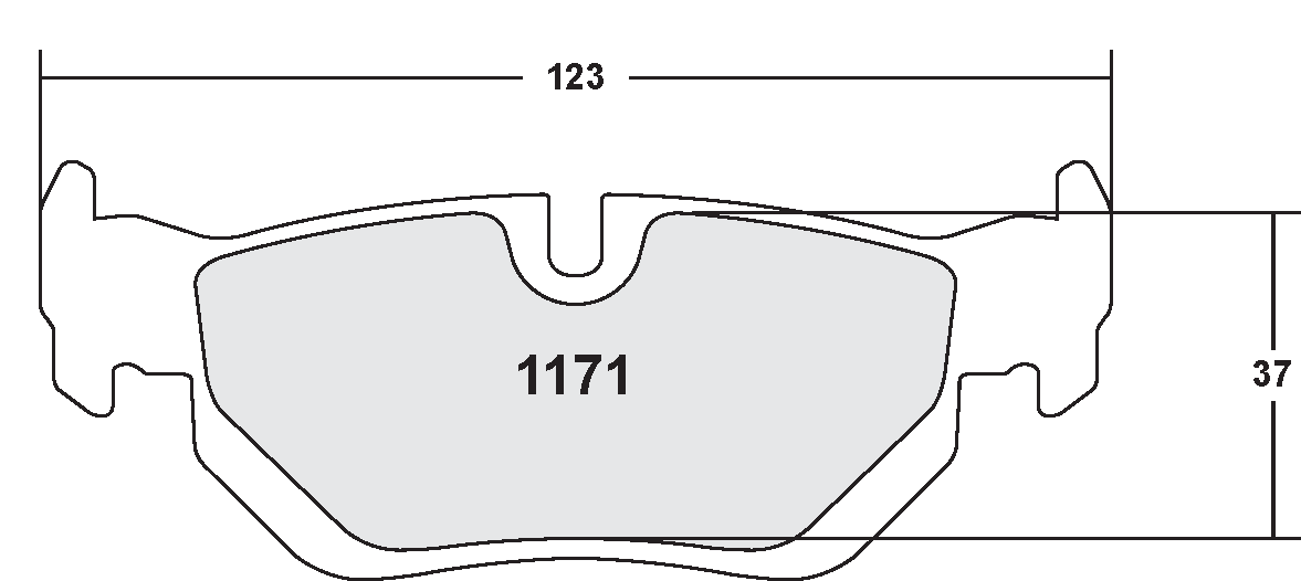 PFC 1171.01.17.44 Brake pads RACE 01 CMPD 17MM rear BMW 330i 2004- E90/E91 Photo-0 