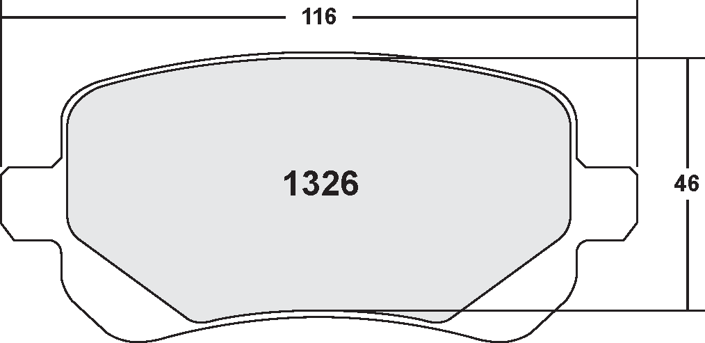 PFC 1326.22 Rear Brake Pads for VW Routan 2009- (Z-Rated Compound) Photo-0 