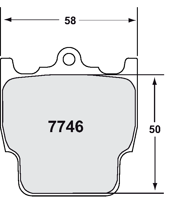PFC 7746.83.22.12 Front Brake Pads for SUBARU WRC (83 Compound, 22 mm) Photo-0 