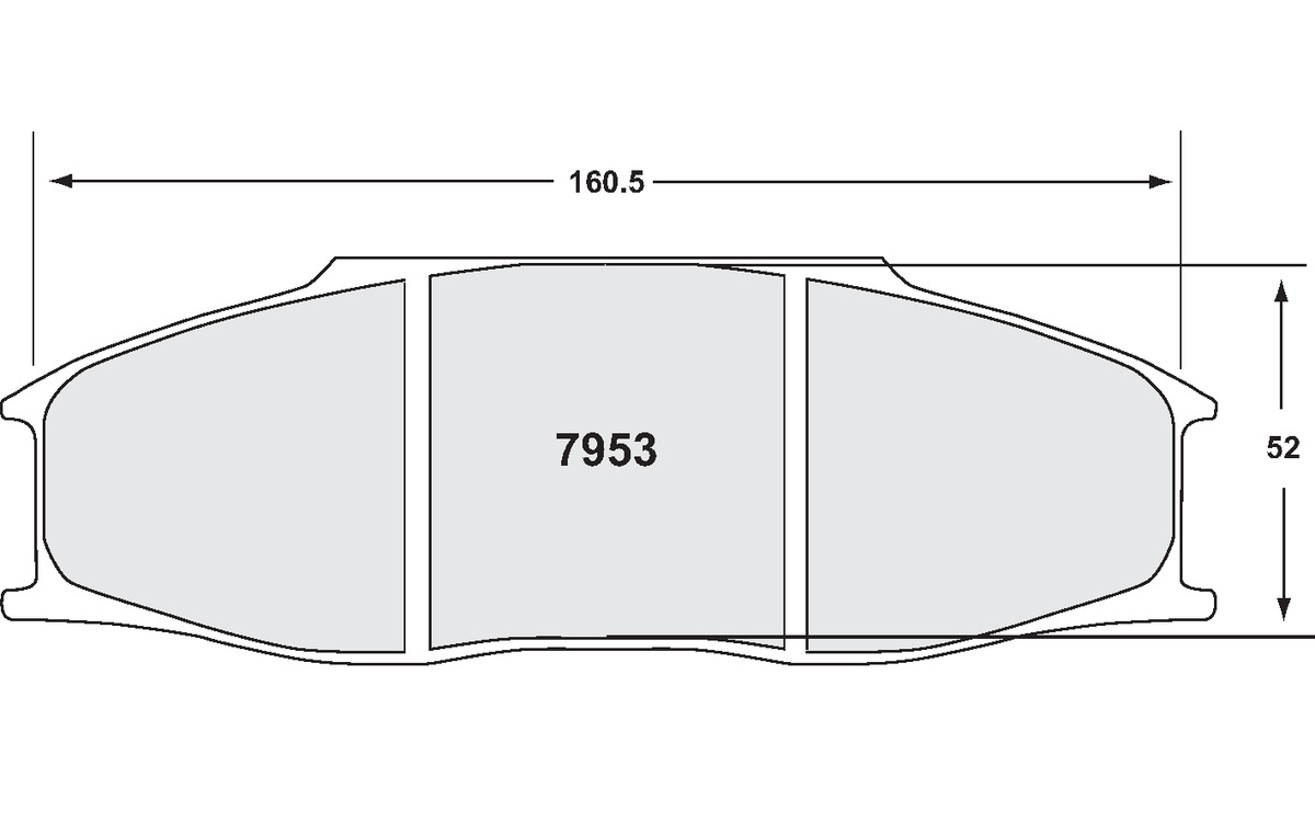 PFC 7953.08.30.44 Brake Pads for BMW Alpina B6 (PFC) GT3 (08 Compound, 30 mm) Photo-0 