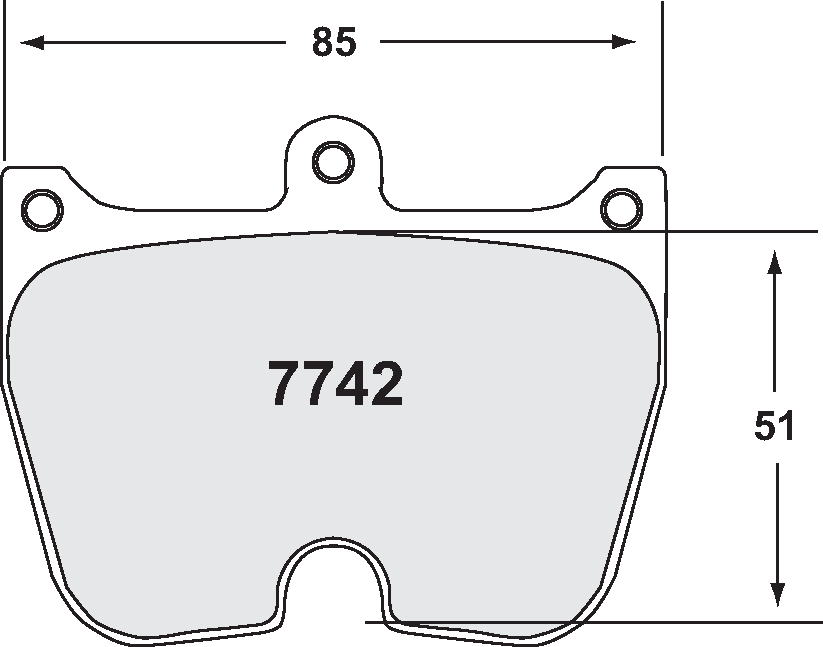 PFC 7742.01.20.44 Brake pads RACE 01 CMPD 20MM Brembo 8-piston Photo-0 