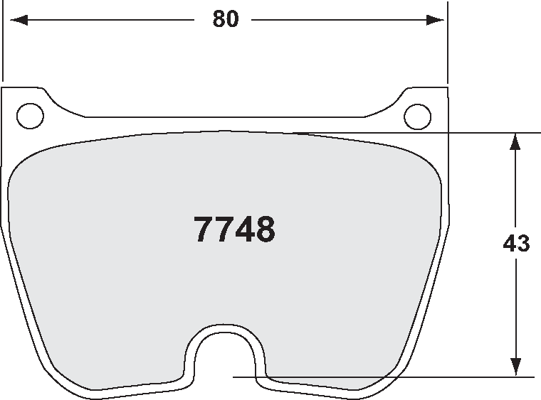 PFC 7748.95.20.08 Brake pads RACE 95 CMPD 20MM Brembo 8-piston Photo-0 