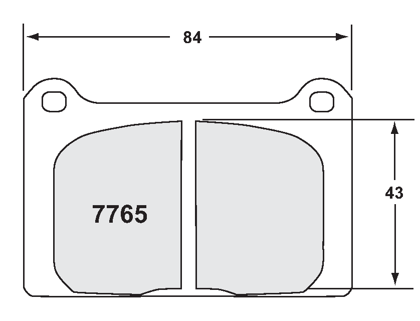 PFC 7765.11.15.44 Brake pads RACE 11 CMPD 15MM front MINI (Classic) Cooper, S 4 piston Photo-0 