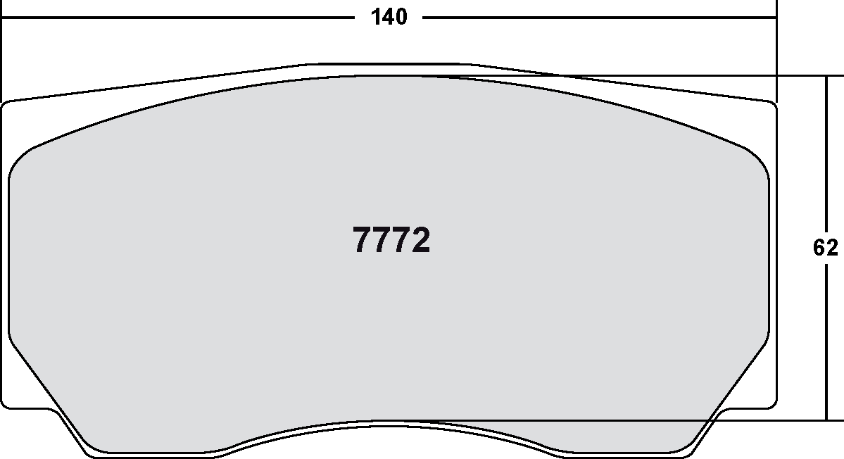 PFC 7772.01.28.34 Brake pads RACE 01 CMPD 28MM FIAT Grande Punto (Tarmac) Photo-0 