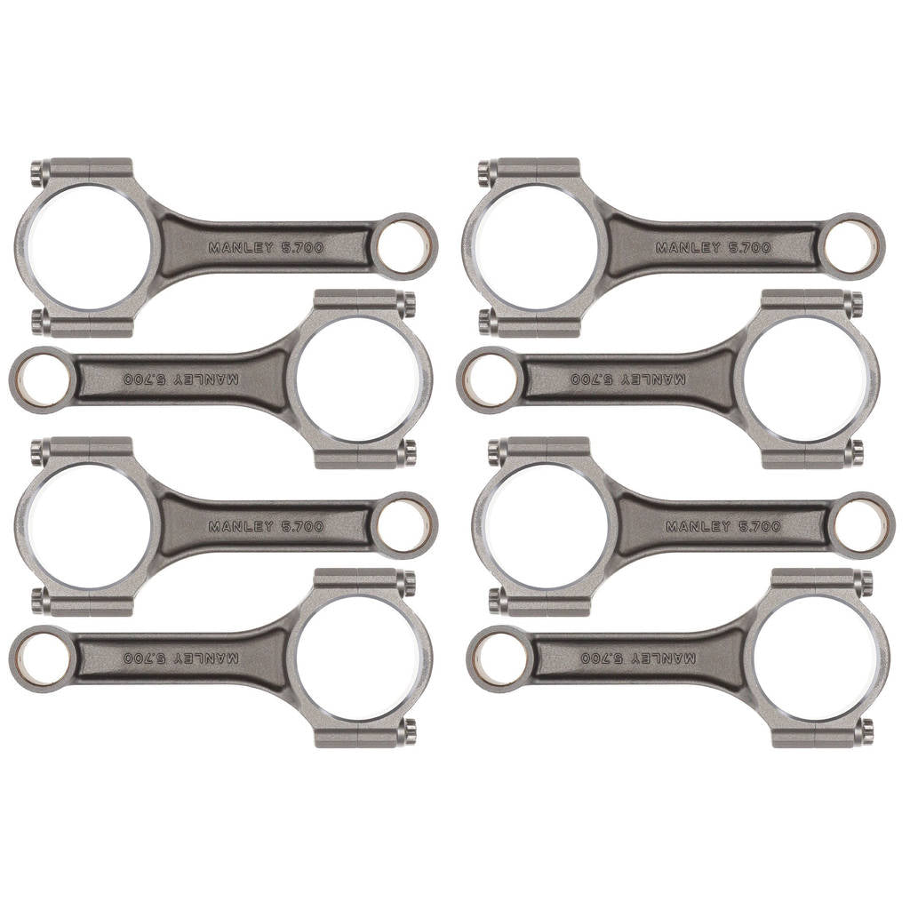 MANLEY 14101-8 Connecting Rod Set Sportsmaster Series for Small Block CHEVROLET / 4.3 V6 NHRA Stock / Super Stock Legal Photo-4 