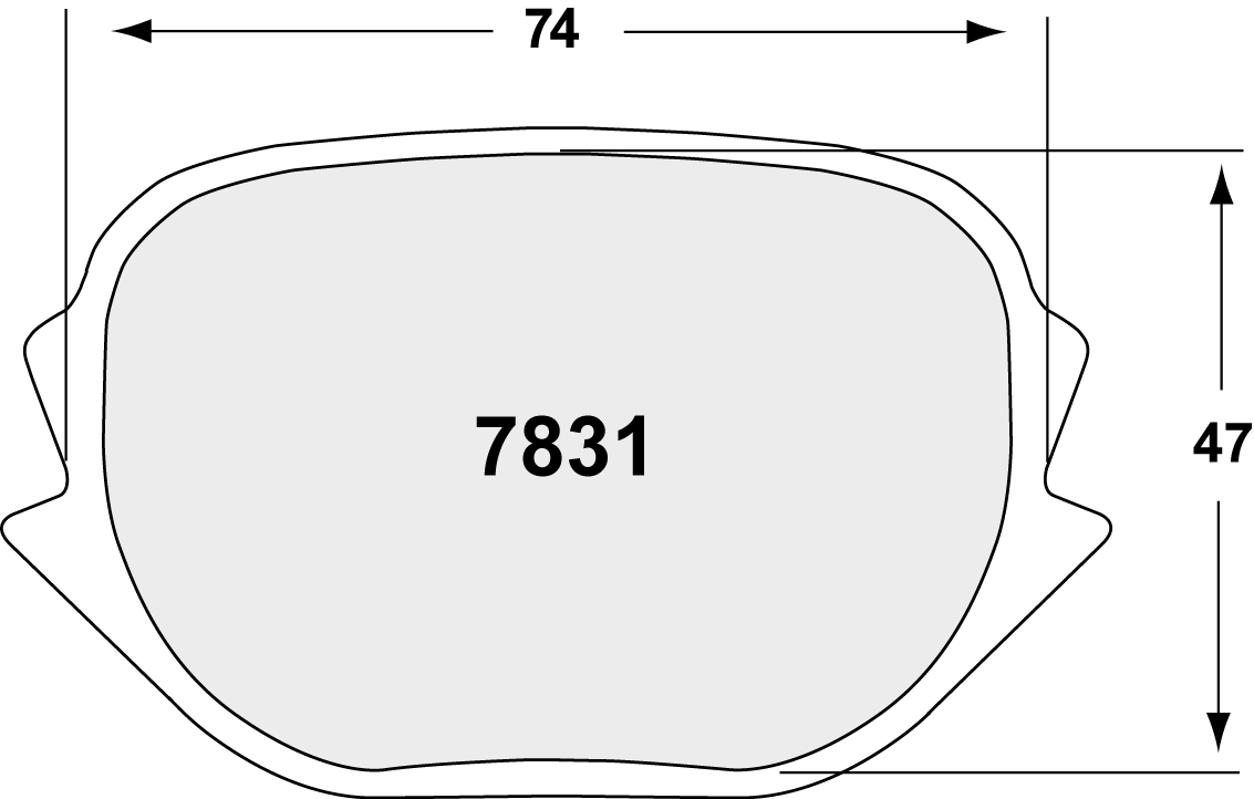 PFC 7831.03.23.44 Brake pads RACE 03 CMPD 23MM front BMW M3 (E46) 2001-06- Photo-0 