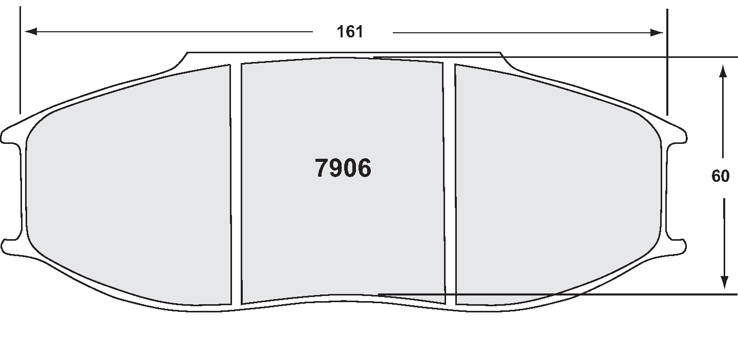 PFC 7906.13.30.44 Brake pads RACE 13 CMPD 30MM front RENAULT R.S. 01 Photo-0 