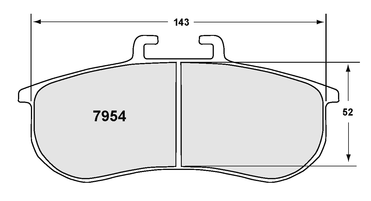 PFC 7954.08.28.44 Brake Pads RACE 08 CMPD 28 mm (for PFC ZR54 caliper) for BMW M3 (E92) 2007-2013 Photo-0 